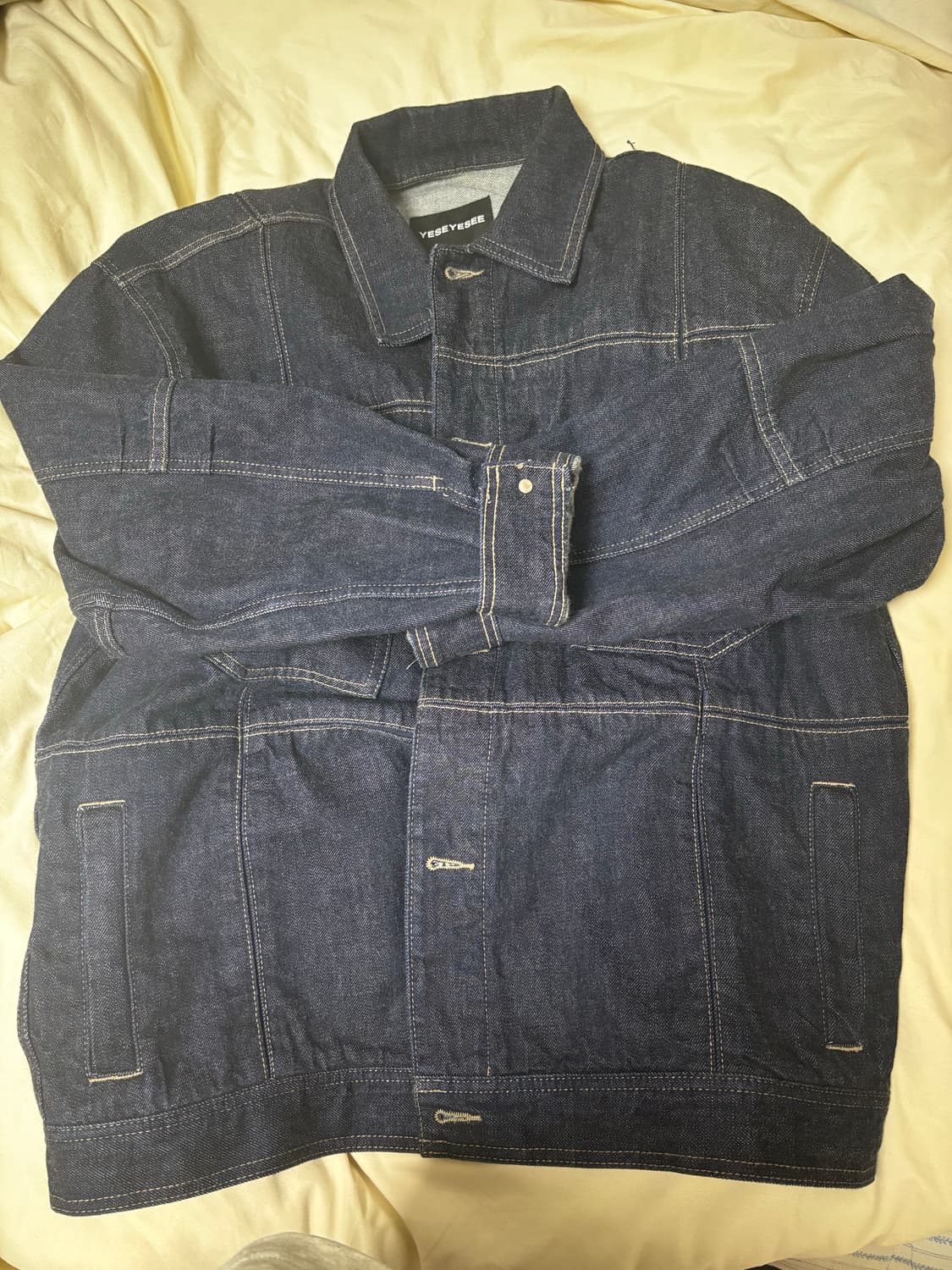 예스아이씨 데님 자켓 인디고 색상 상품이미지1