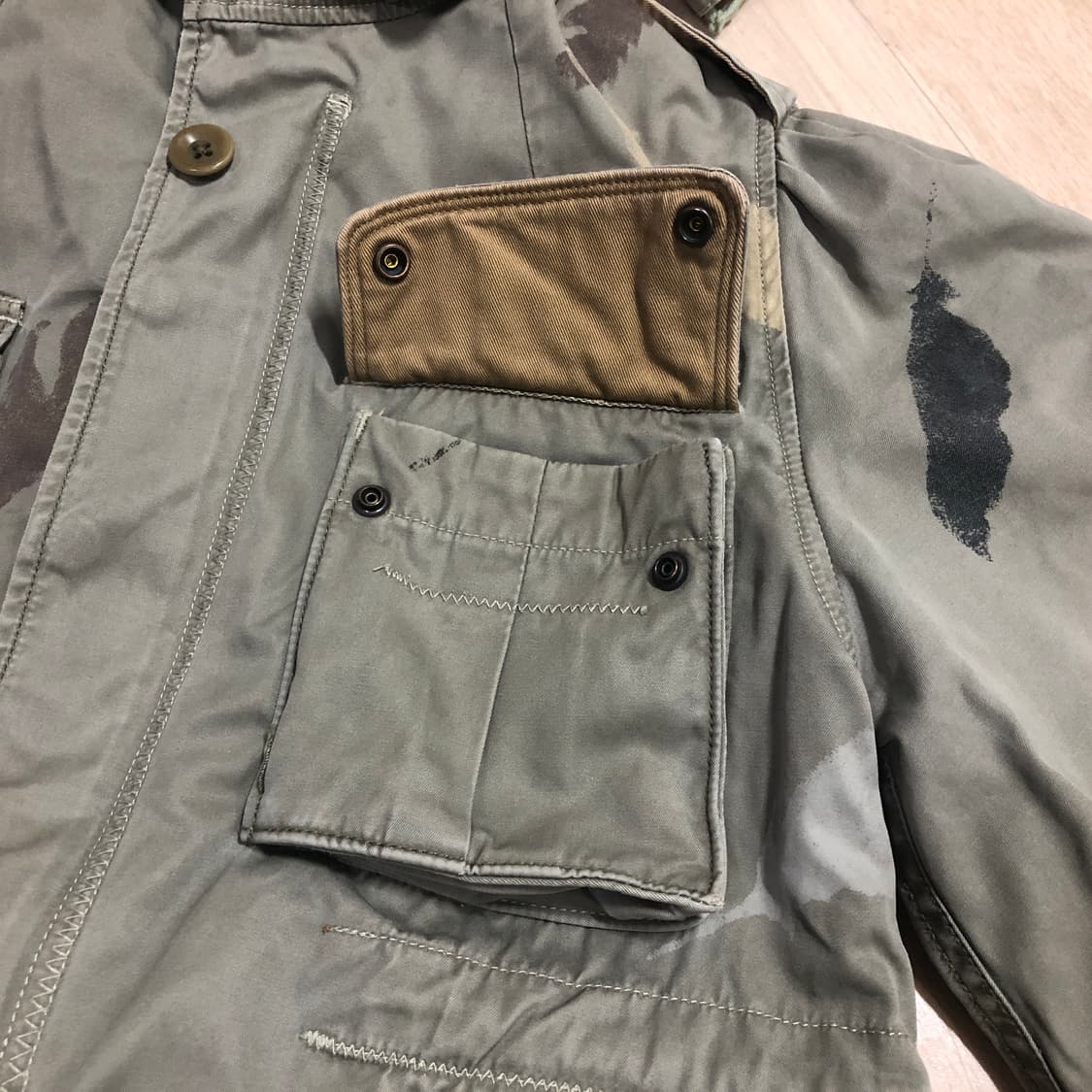 캐피탈 페더 카모플라주 후드 자켓 (XS 여성용) 상품이미지4