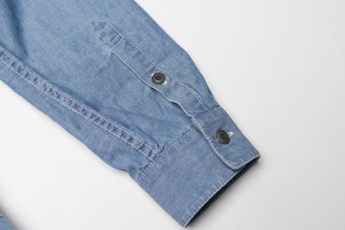 [M] 유니클로 x 르메르 샴브레이 블루종 자켓 상품이미지4