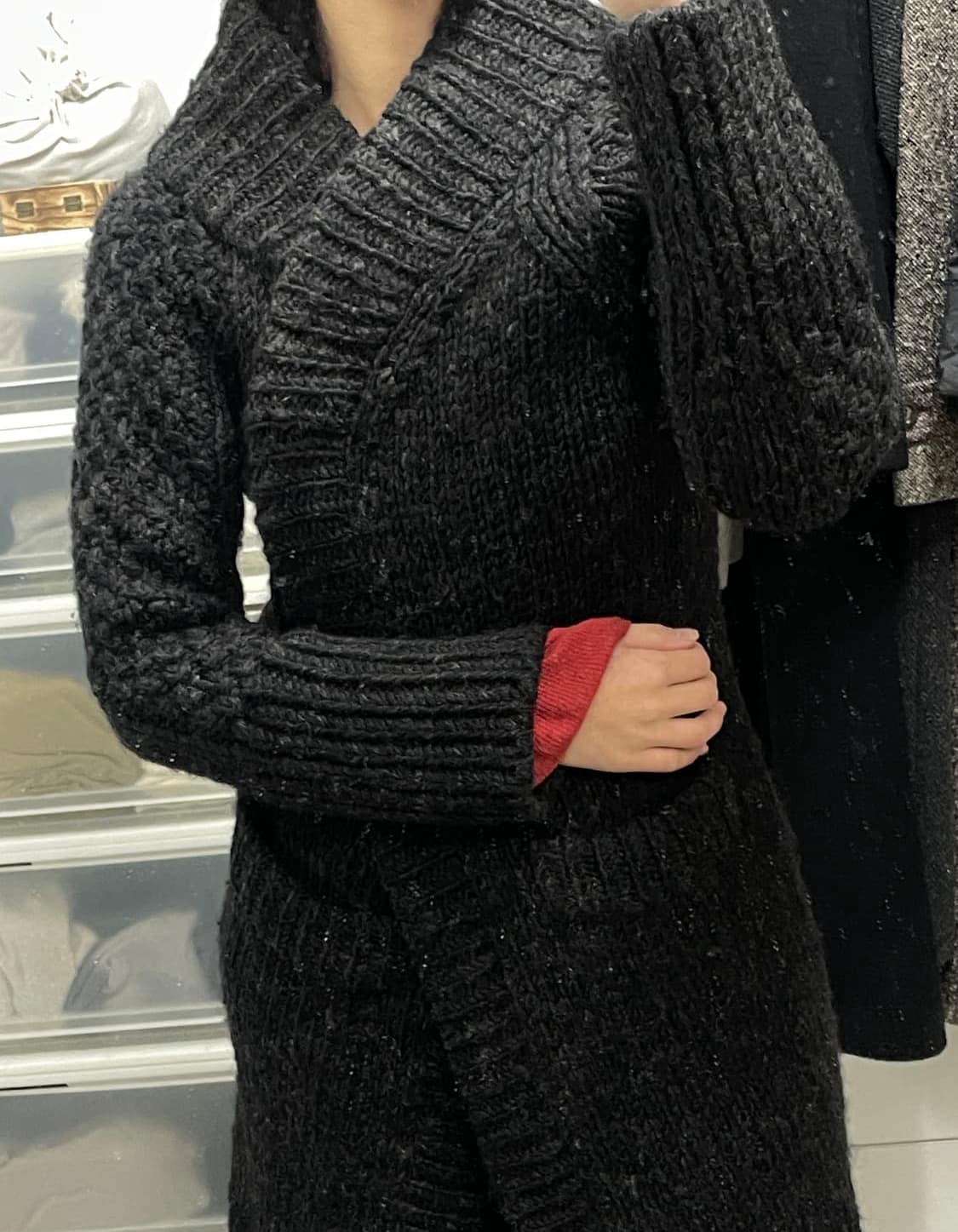 요지야마모토 울 가디건 상품이미지1