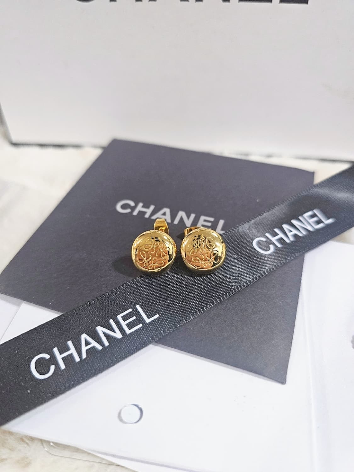 빈티지 로에베 골드 업사이클링 귀걸이 상품이미지3