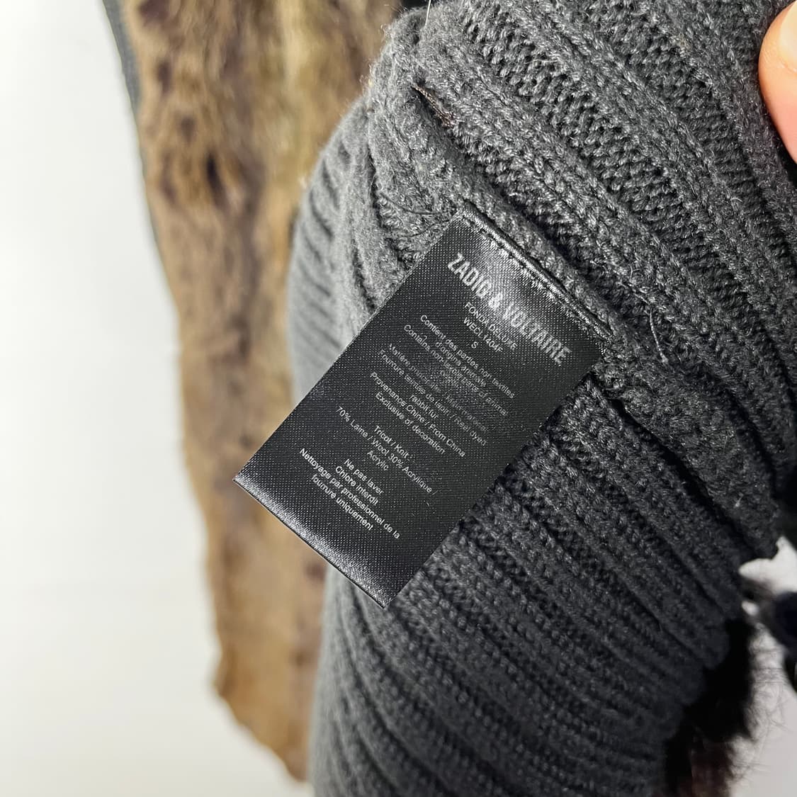 [Zadig&Voltaire] 쟈딕앤볼테르 토끼퍼 니트 베스트 상품이미지6