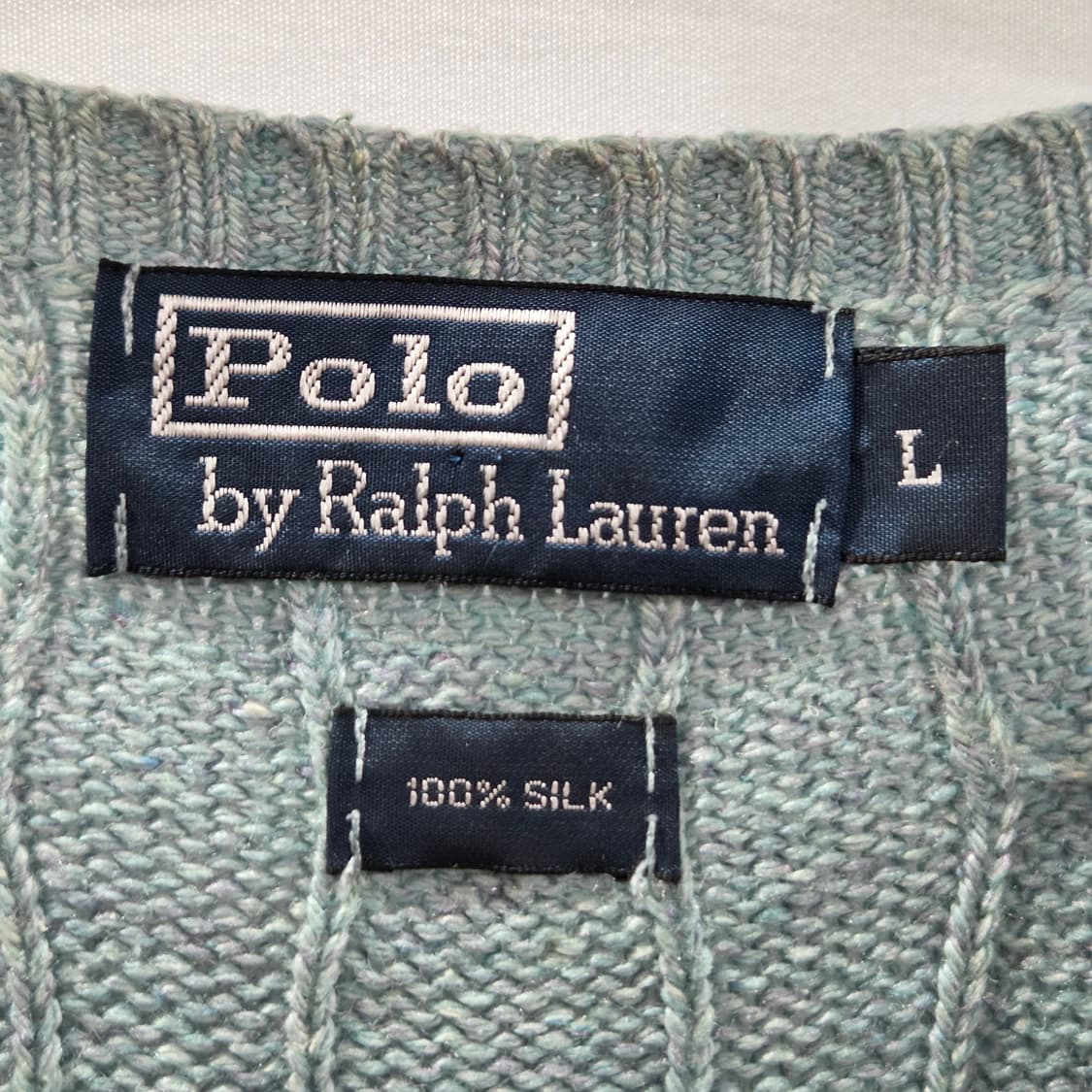 폴로랄프로렌 실크 케이블 니트 L 상품이미지3