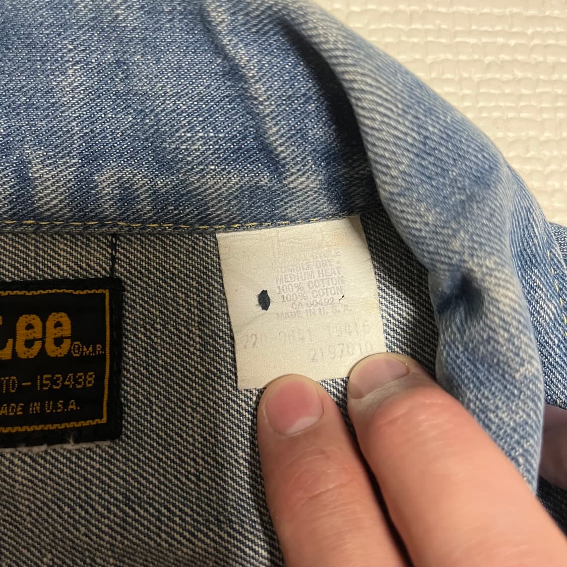 Lee 80s 초기 빈티지 데님 자켓 상품이미지4