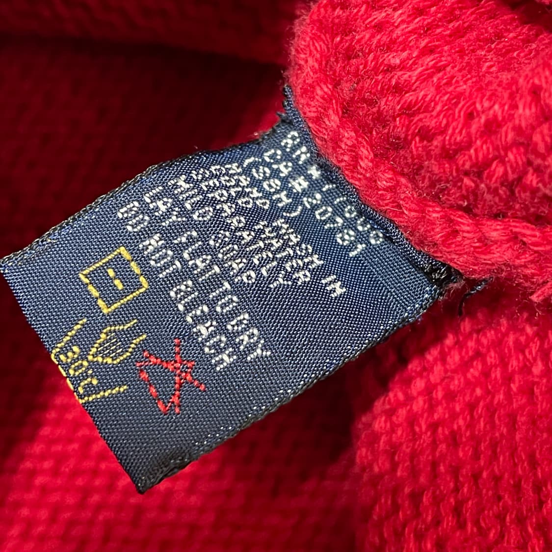 [L] 타미힐피거 레드 니트 해비웨이트 상품이미지4