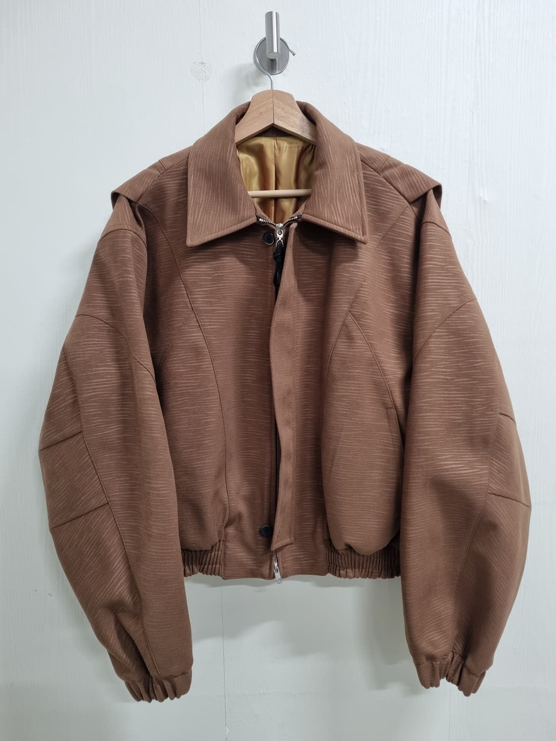 LMOOD 크로아상  블루종 점퍼 카멜 46사이즈 상품이미지1