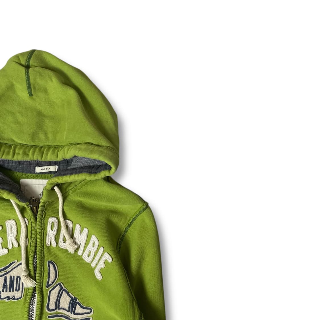  아베크롬비 연두 후드집업 M 상품이미지2