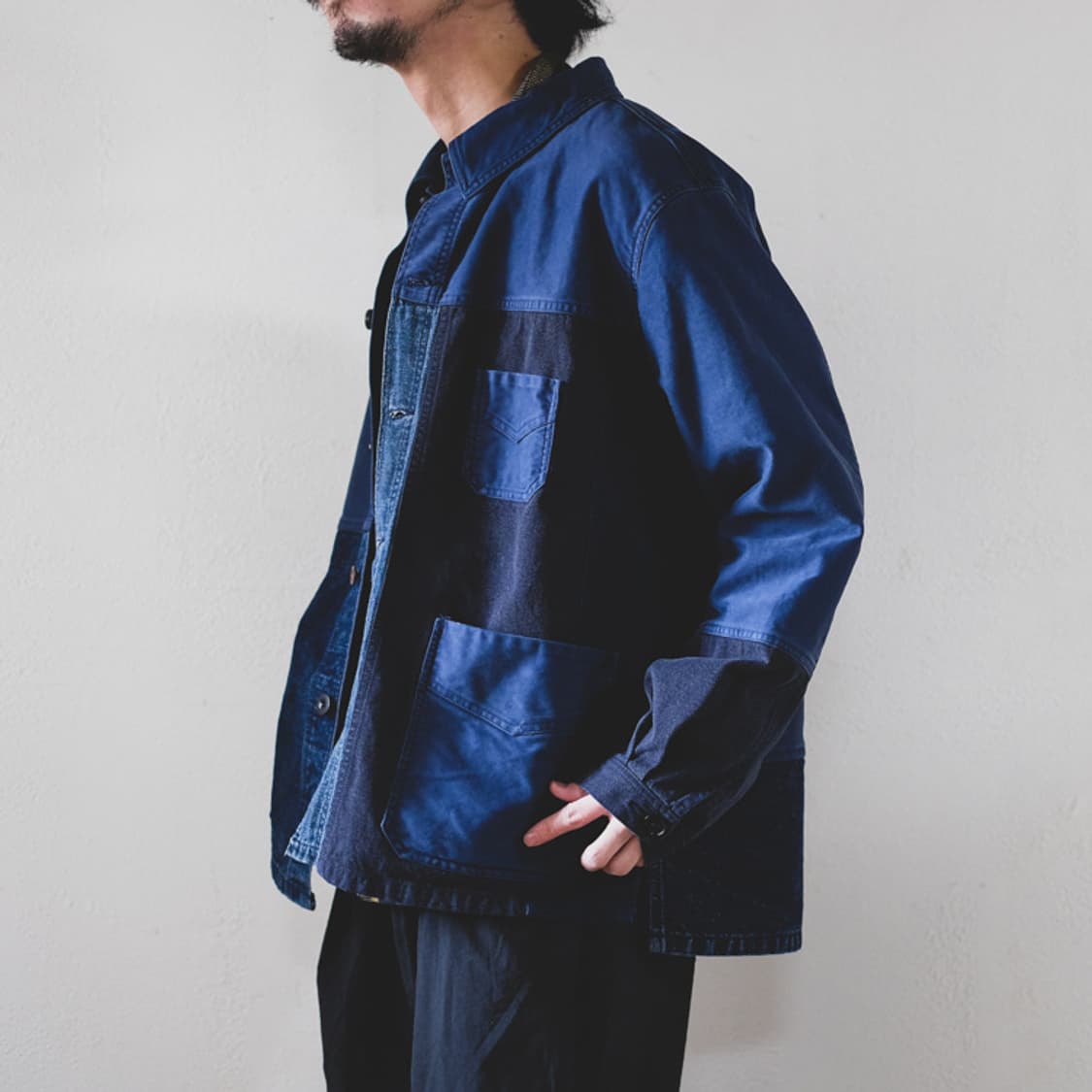 AUBERGE 오베르주 패치워크 프렌치 워크자켓 42사이즈 상품이미지3