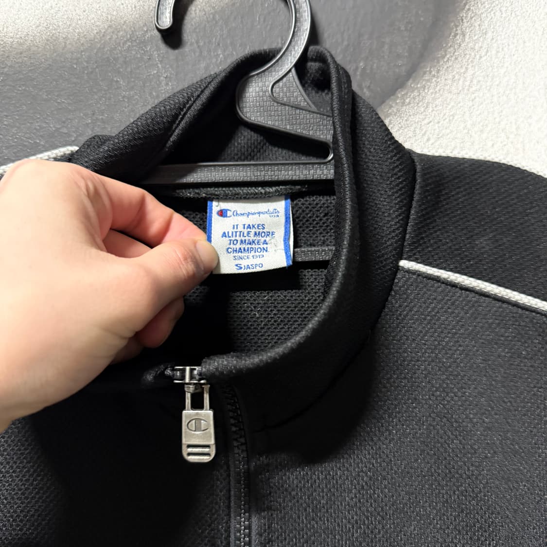 챔피온 재팬 올드스쿨 범고래 배색 집업 져지 자켓 상품이미지5