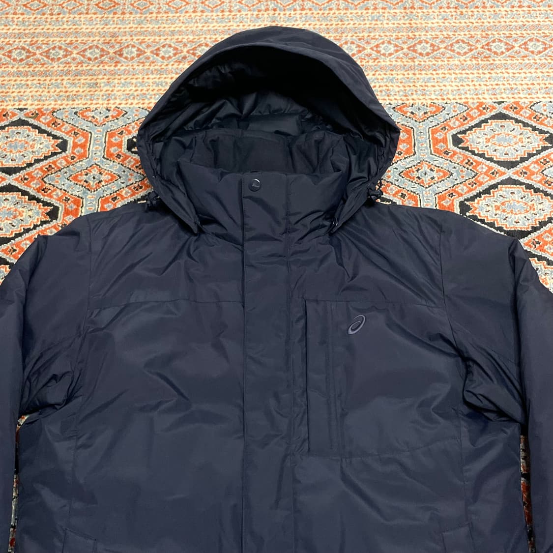 아식스 네이비 구스다운 패딩점퍼 남성100 상품이미지2