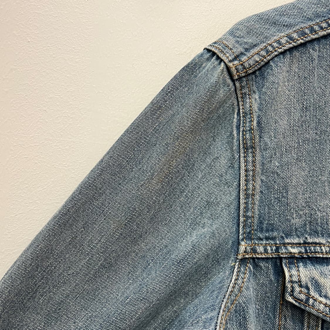 리바이스 프리미엄 블랭크탭 데님 트러커 청자켓 L 상품이미지6