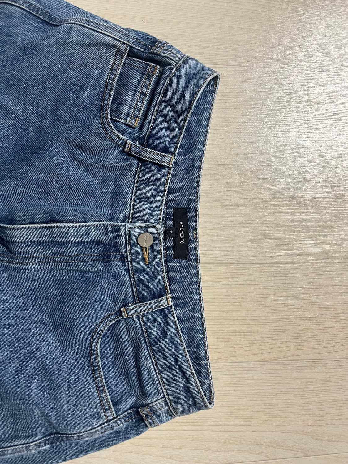 [AMOMENTO] 리사이클 데님_ mid blue (M사이즈) 상품이미지10