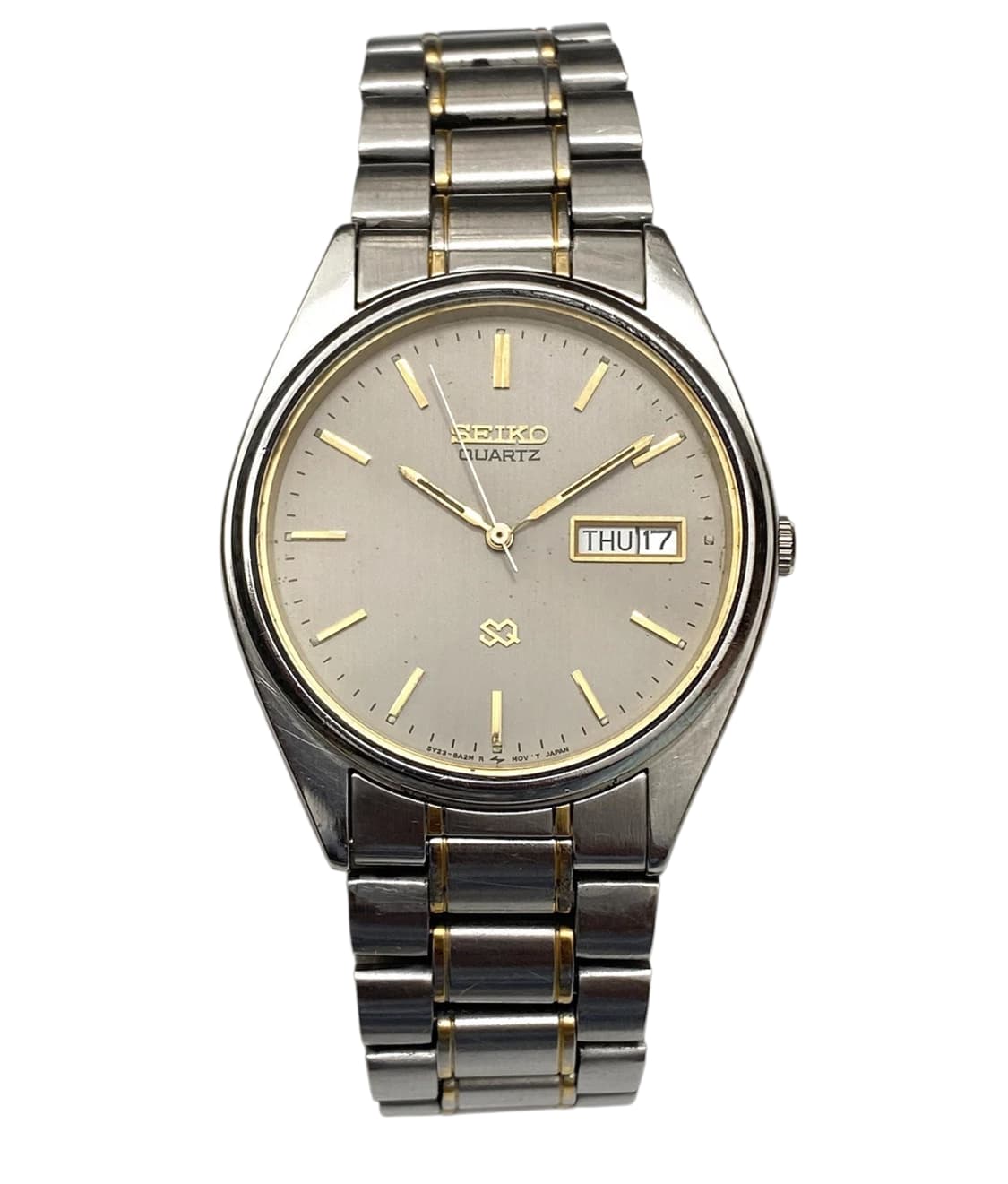 [정품,히든피스] 세이코 금장 소드 핸즈 쿼츠 데이데이트 빈티지 시계 상품이미지1