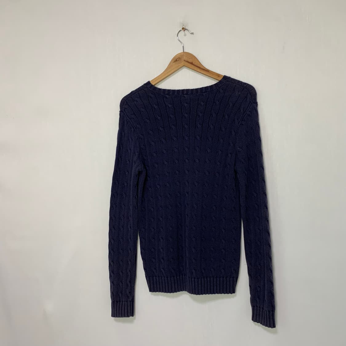 폴로 랄프로렌 네이비 케이블 니트 여성 M 꽈배기 스웨터 빈티지 상품이미지6