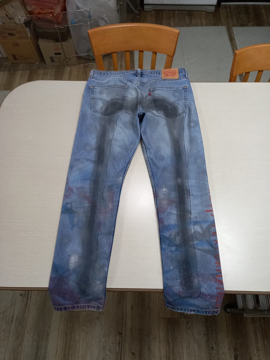 35 리바이스502 워싱 스판 슬림일자진 커스텀 35-260 상품이미지2