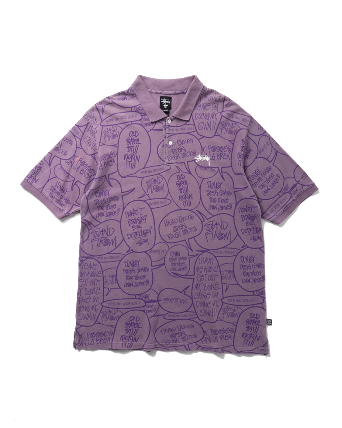 스투시 STUSSY Speach Bubble Polo Shirt 상품이미지1
