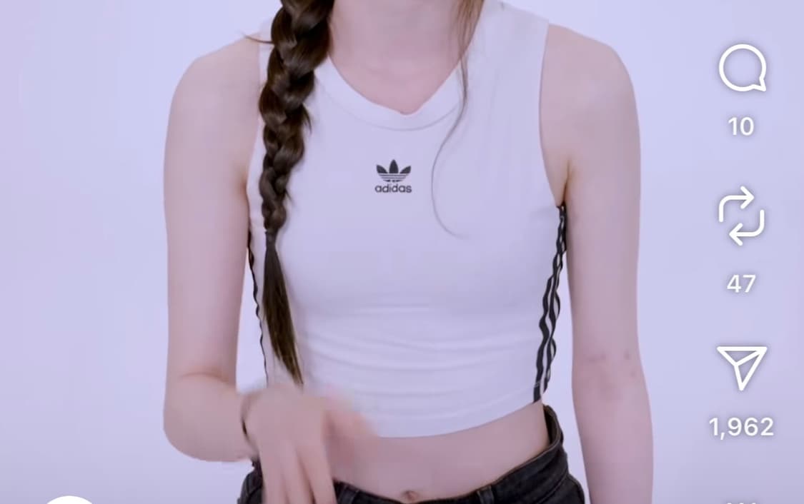 Adidas crop top 상품이미지2