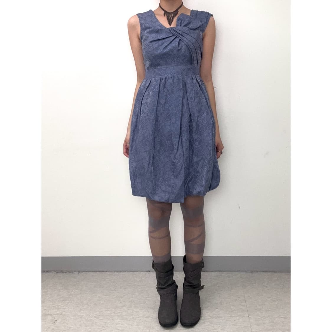 빈티지 슬리브리스 벌룬 원피스 상품이미지2