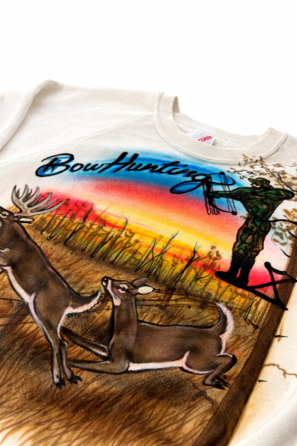 80s Jerzees 에어 브러쉬 스웻셔츠 L 상품이미지2