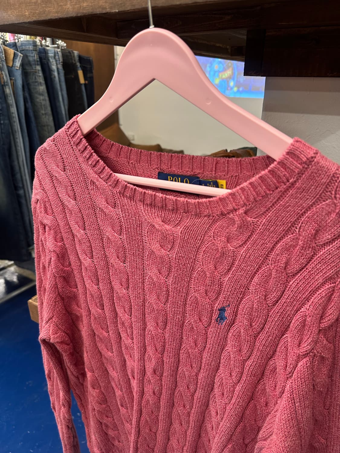 PRL 폴로 랄프로렌 밍크뮬란 꽈배기 상품이미지4