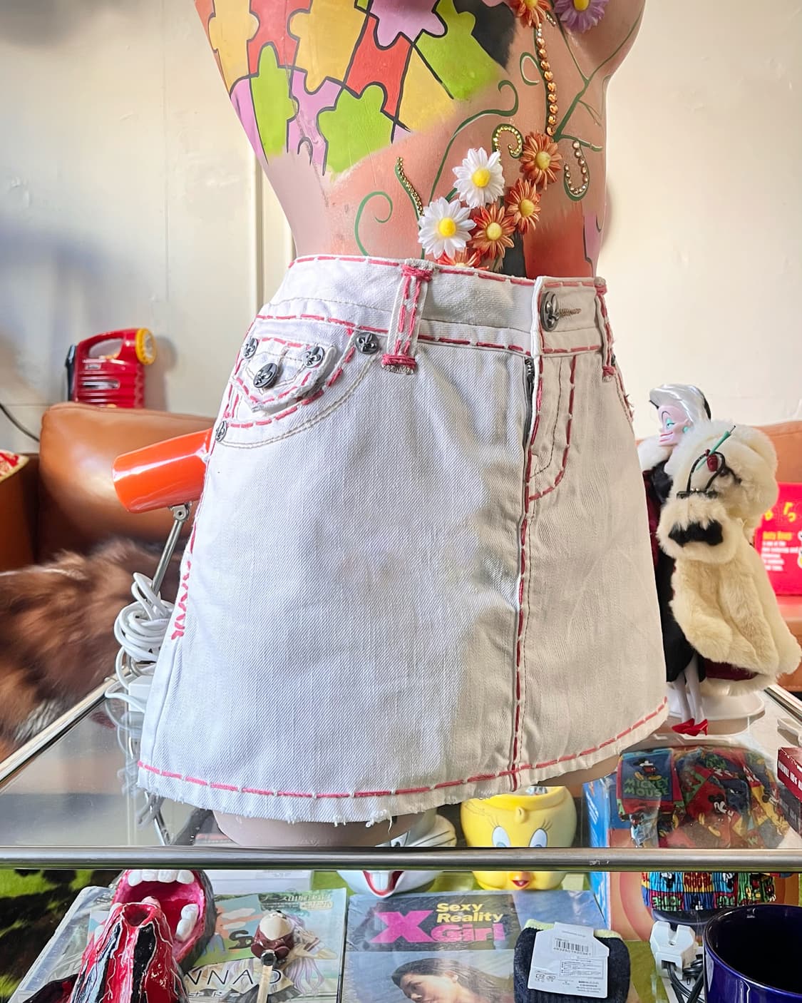 LAGUNA BEACH Jeans White Mini Skirt 상품이미지2