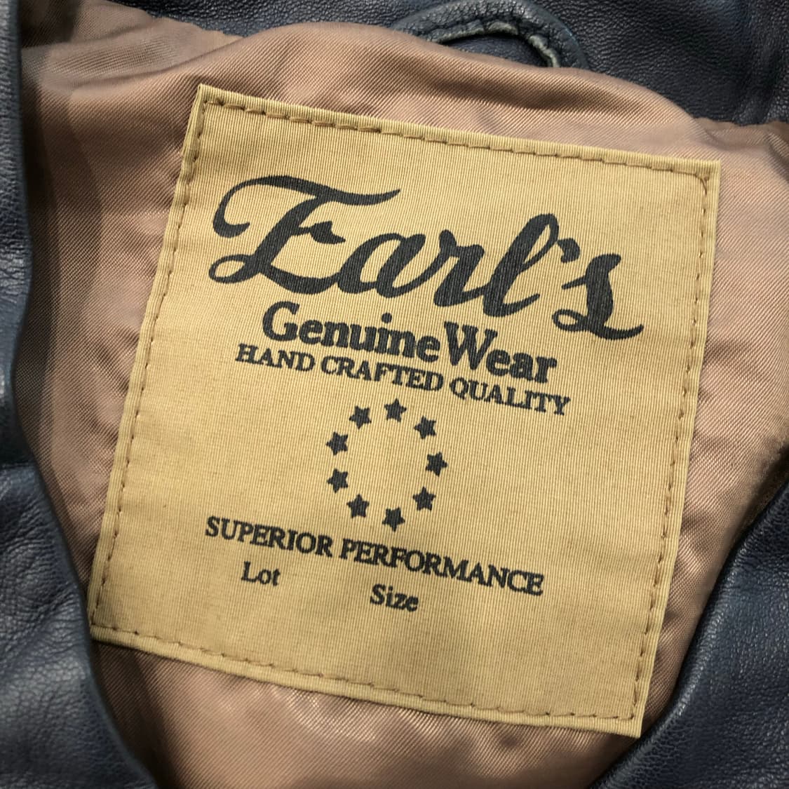 JPN 빈티지 EARLS 양가죽 블루종 레더 가죽 자켓 상품이미지8