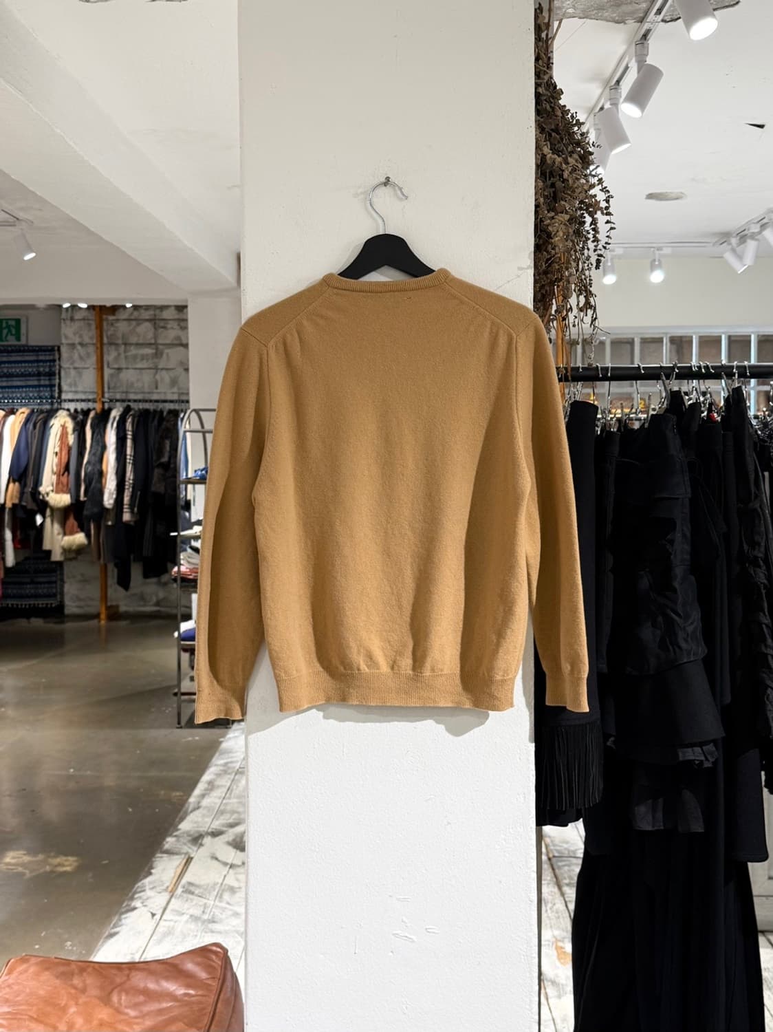 버버리 베이지 램스울 골드 버튼 니트 가디건 상품이미지6