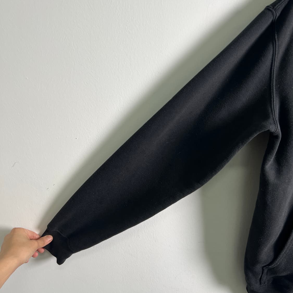 칼하트 루즈핏 미드웨이트 블랙 후드 집업 S 상품이미지6