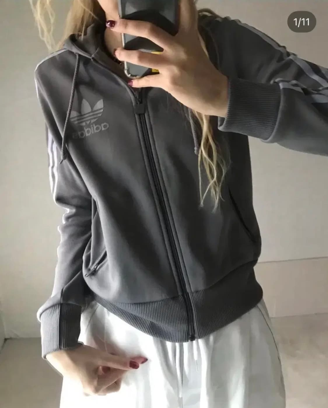 아디다스 빈티지 후드집업 라이프이즈웻 져지 상품이미지4