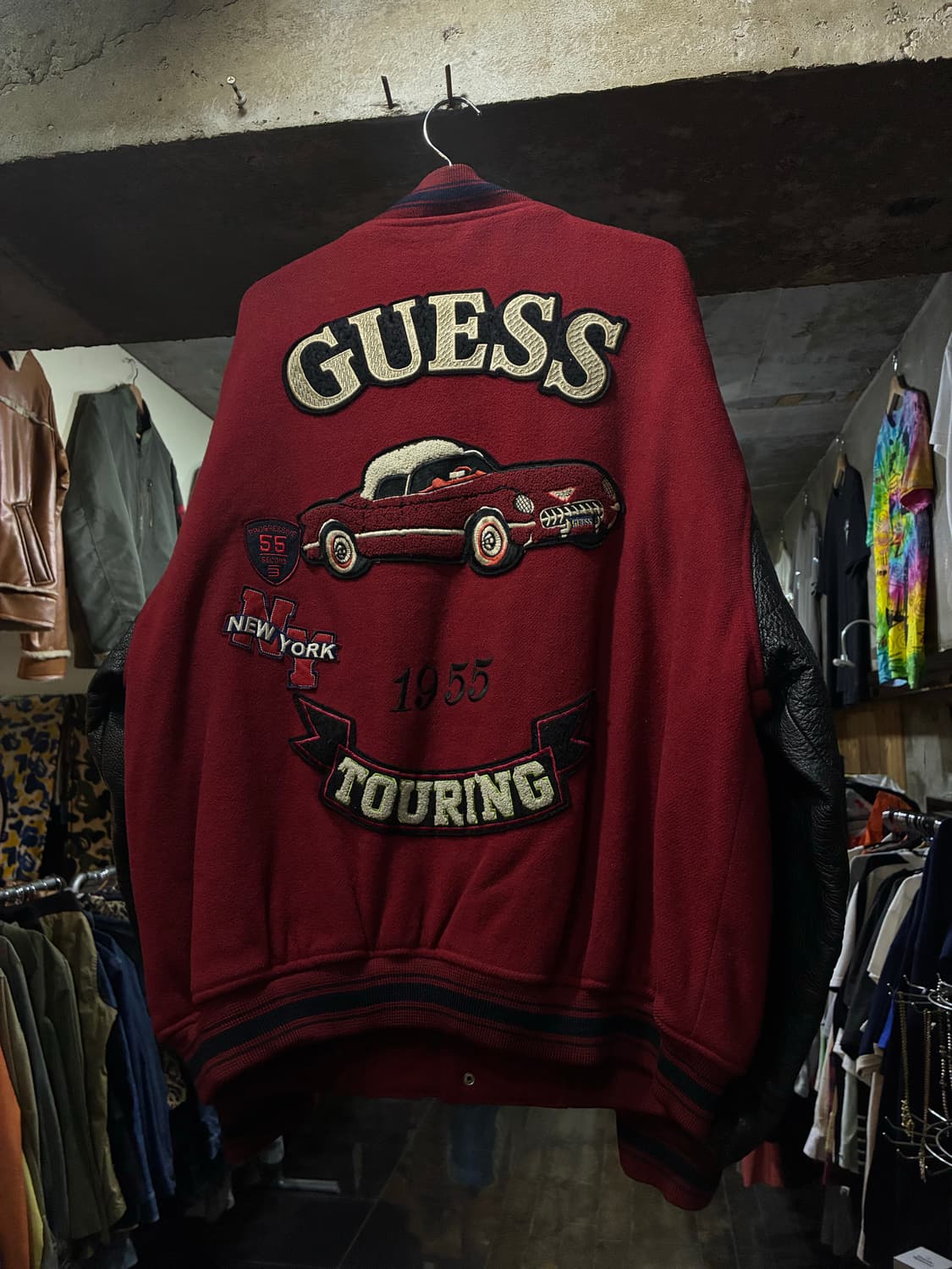90s Guess 게스 패치워크 바시티  상품이미지2