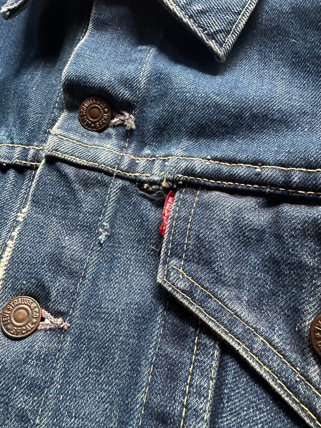 60s USA Levis 557xx 3rd Denim Jacket 상품이미지4