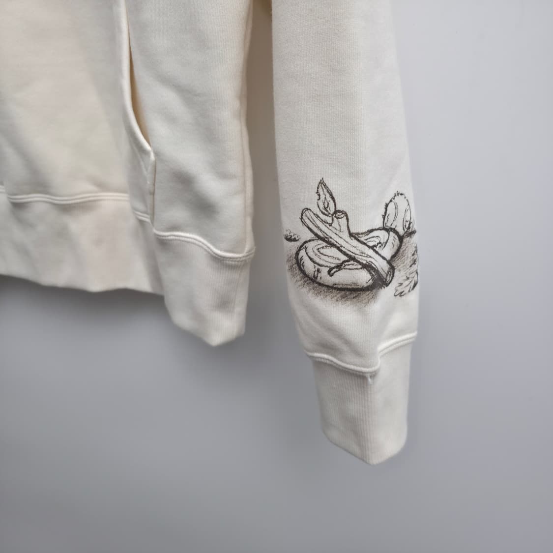 [M] 새상품 디즈니 미키마우스 아이보리 후드티 상품이미지5