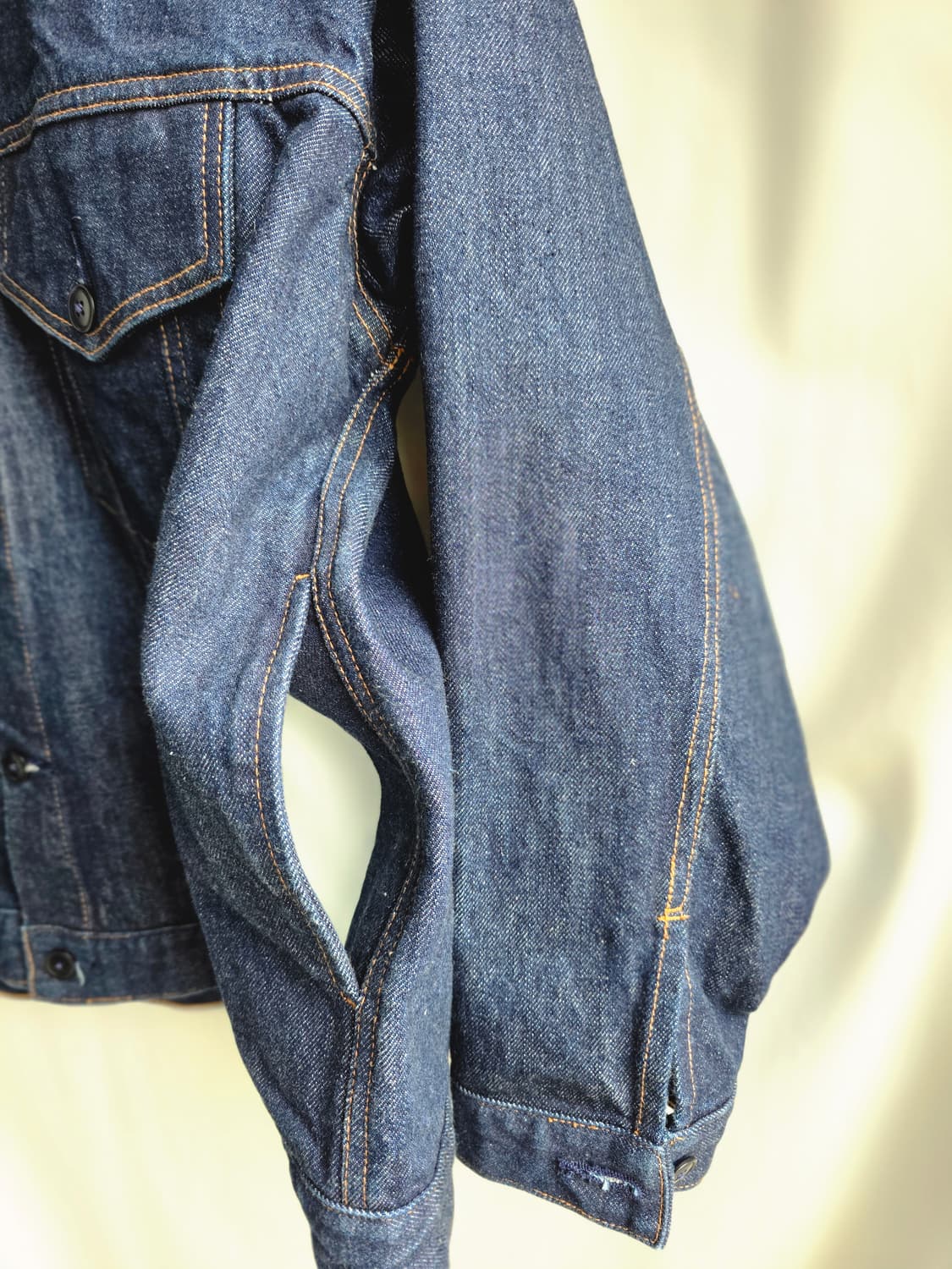 무지 라보 재팬 데님 재킷 M (필수 실측 참고) 상품이미지5