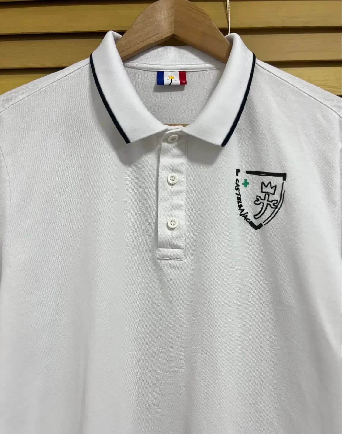 까스텔바작 남성 화이트 골프카라긴팔티셔츠 상품이미지1