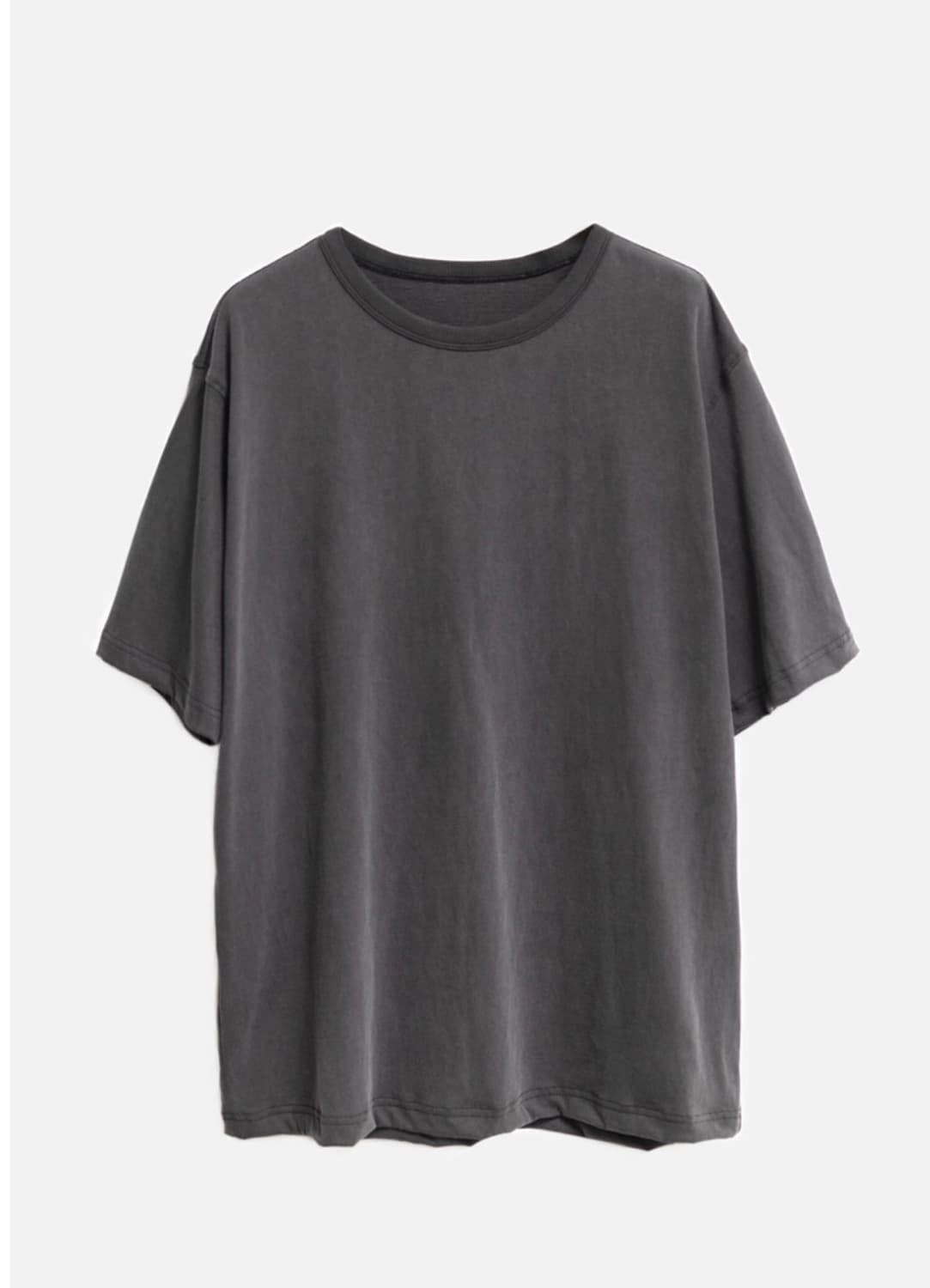 고낙 워시드 하프 슬리브 washed half sleeve 차콜 상품이미지1
