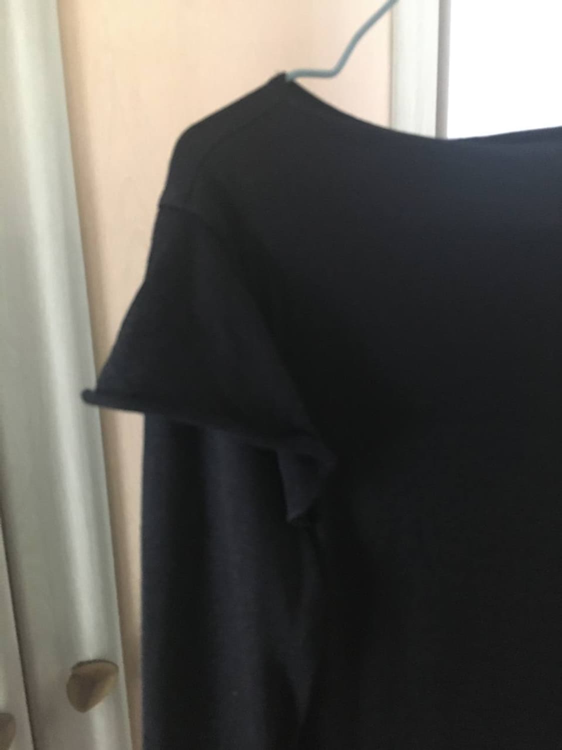 일본빈티지 블랙 프릴 레이어드 긴팔 티셔츠 상품이미지2