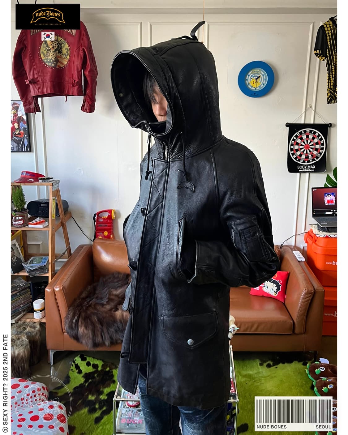 NUDE BONES Real Cow Leather N3B Coat 상품이미지1