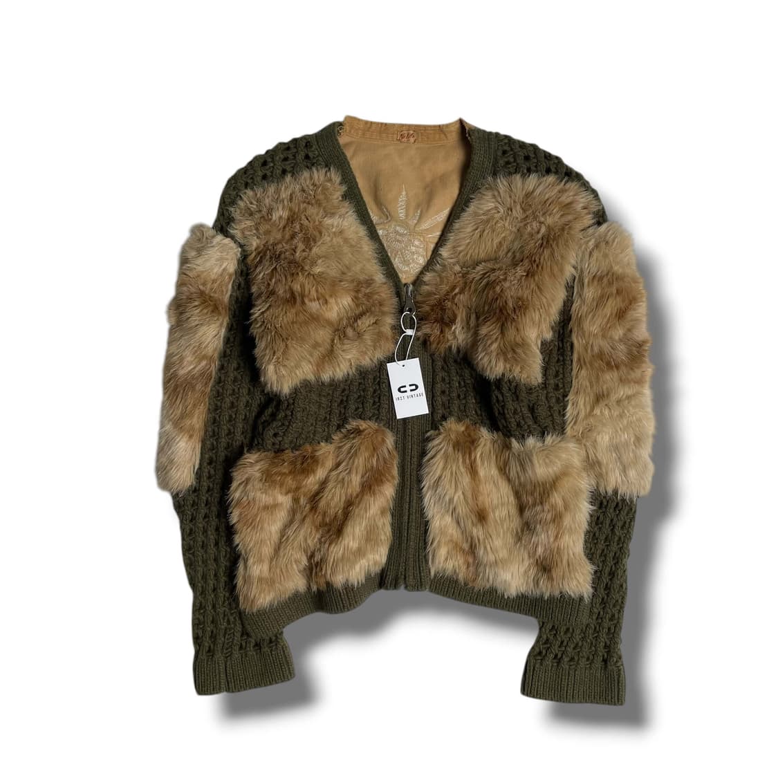 No.l.ita 해바라기 자수 울 블렌드 퍼 자켓 (italy)  상품이미지2