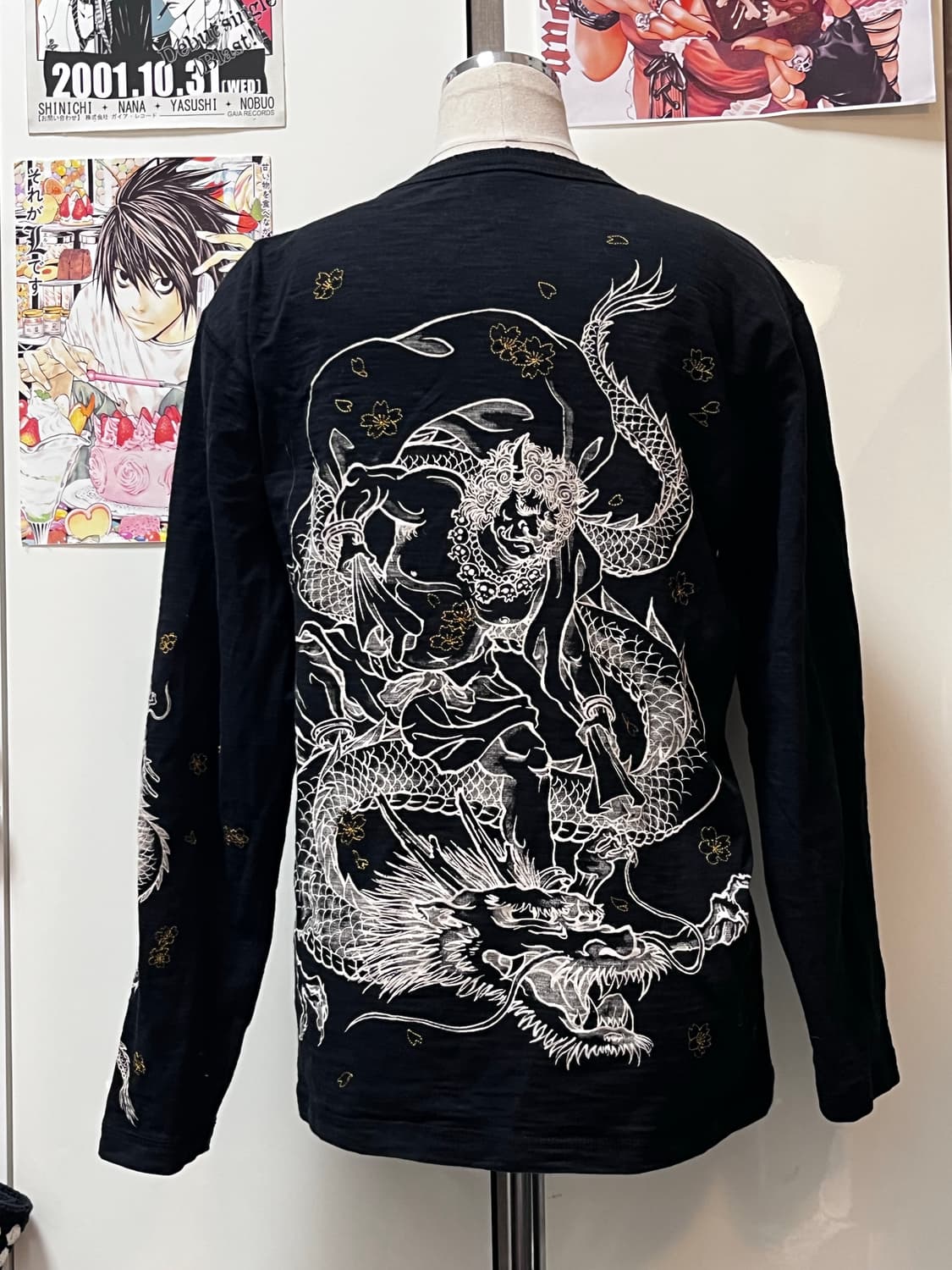 Cropped heads 오리엔탈 용 프린팅 롱 슬리브 상품이미지1