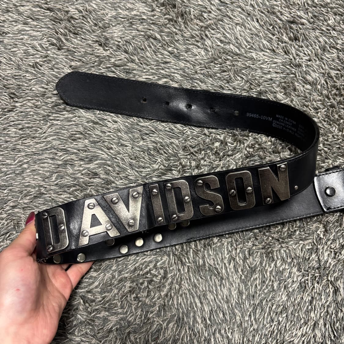 Harley Davidson Leather Belt 할리데이비슨 레더벨트 상품이미지5