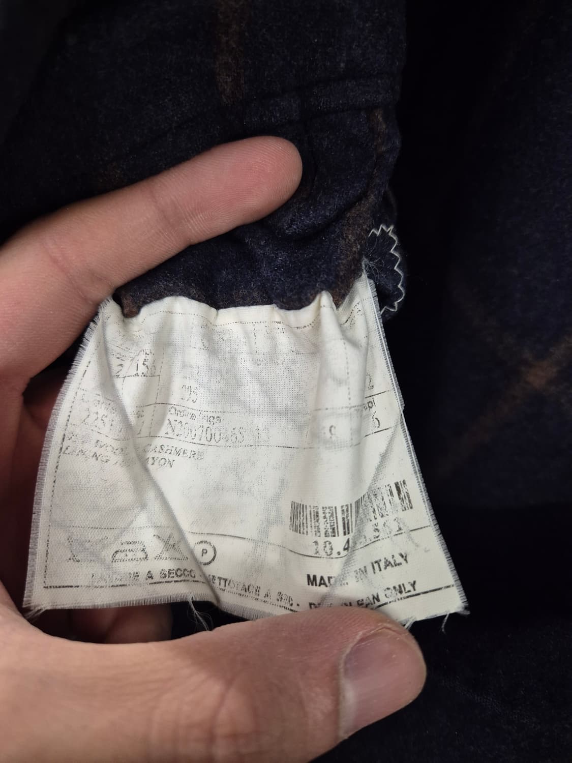 란스미어 LANS MERE 체크 자켓 (Made in Italy) 100 상품이미지6