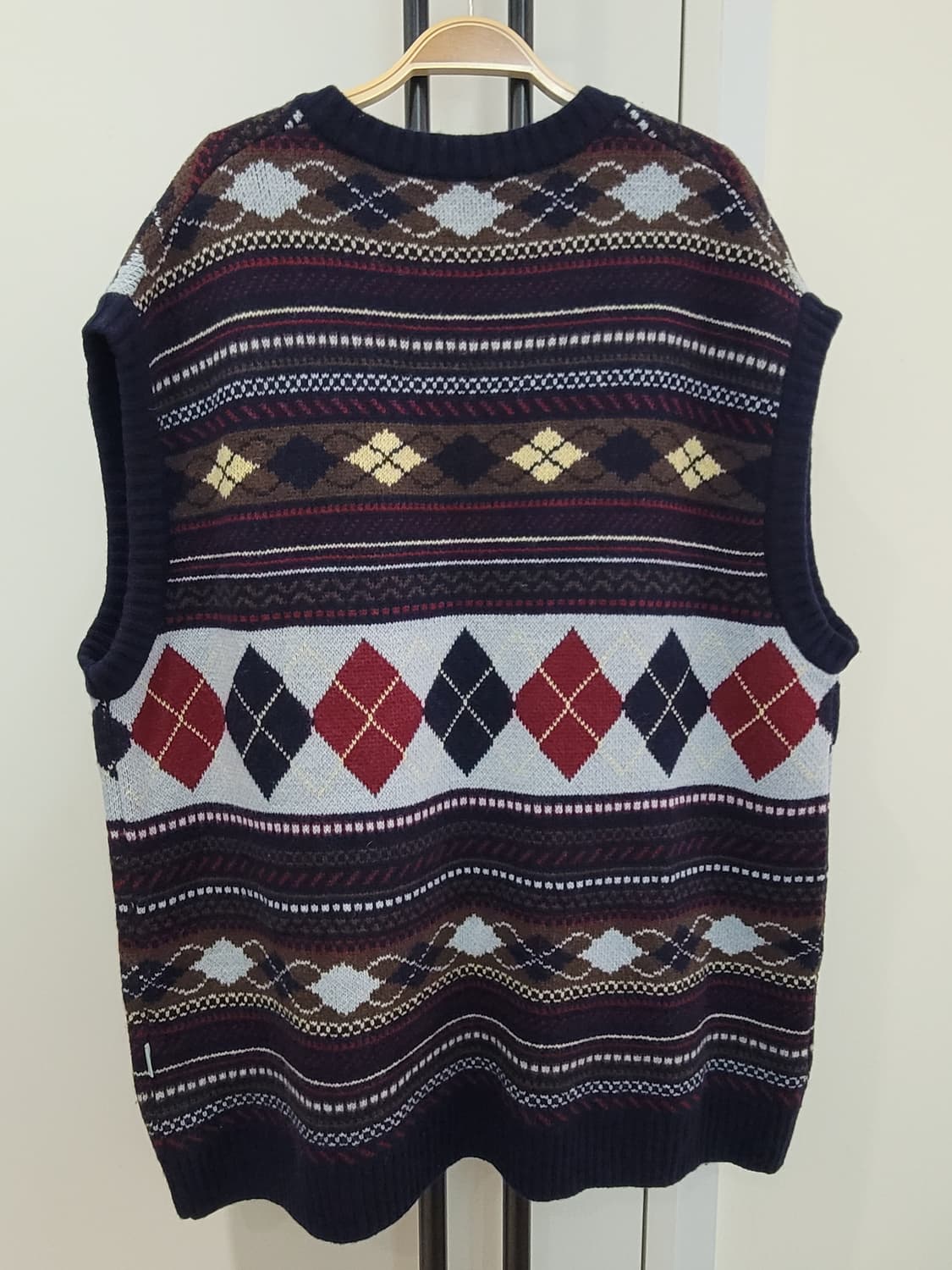 인스턴트펑크 자카드 울 니트 베스트 프리사이즈 빅사이즈 상품이미지6