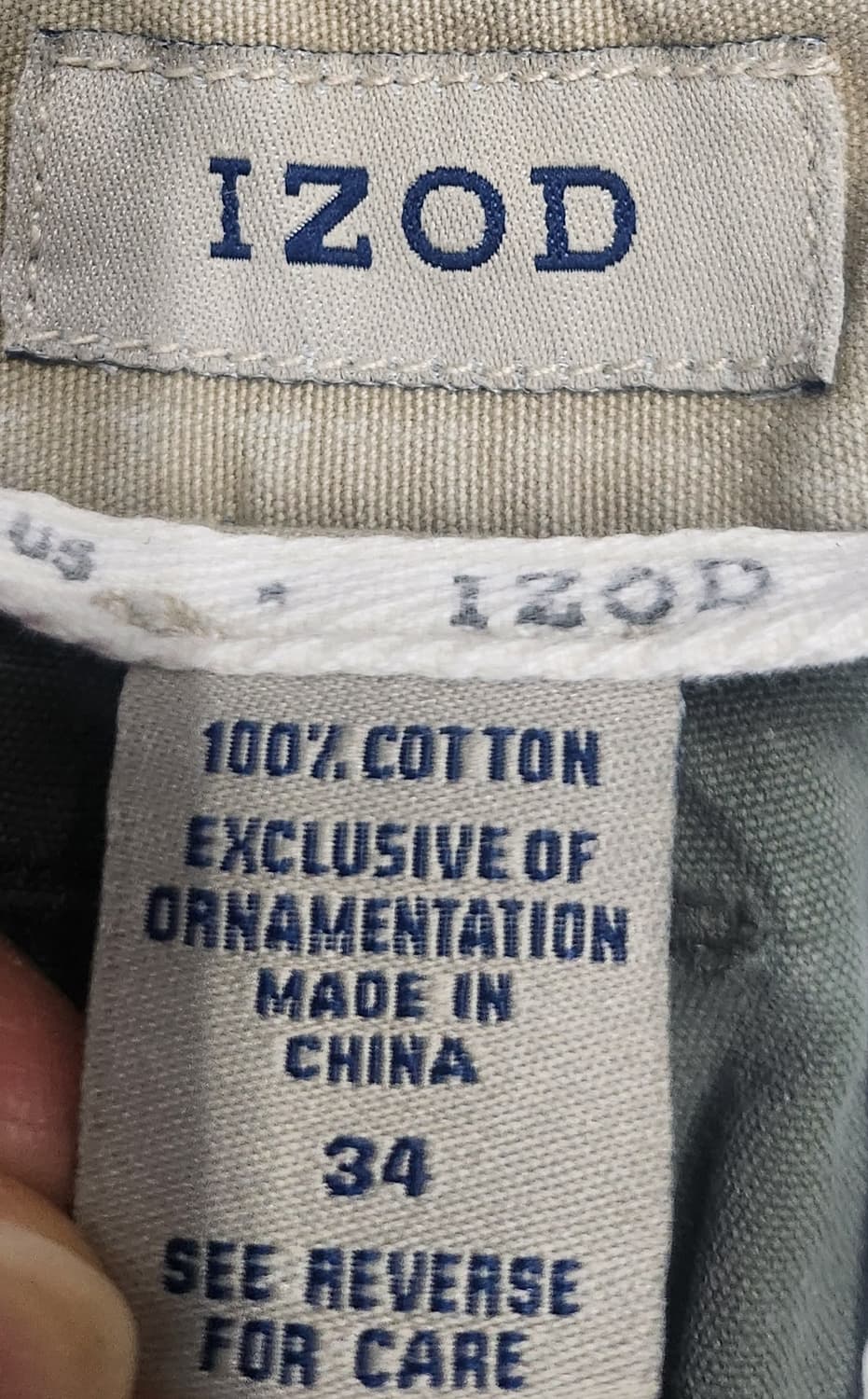 IZOD 카고 반바지 34사이즈 상품이미지3