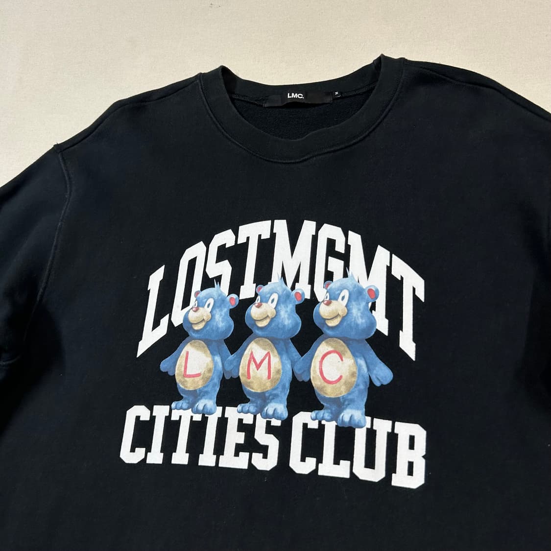 M) LMC 블랙 맨투맨 긴팔 티셔츠 상품이미지3