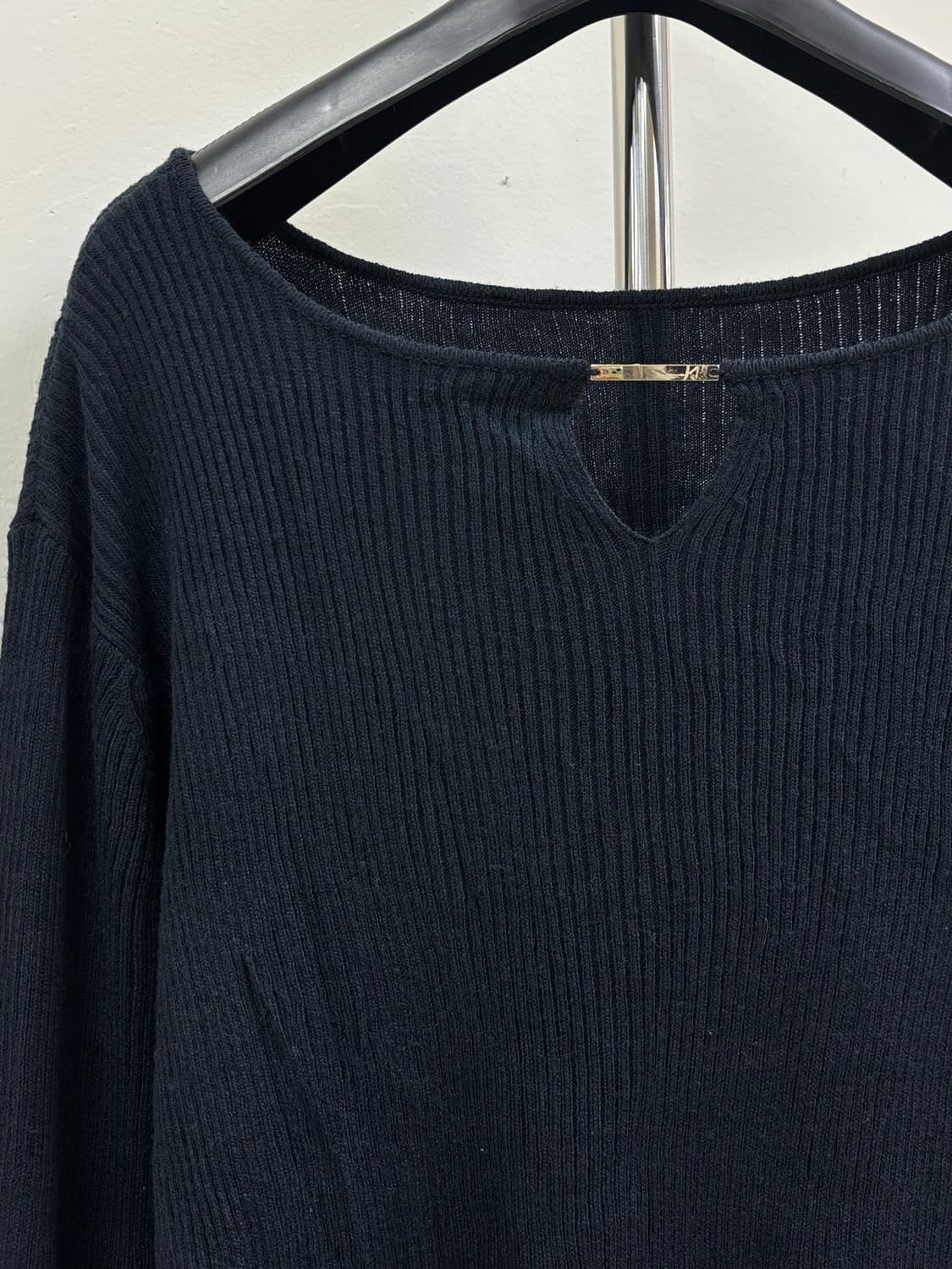 빈티지 네이비 니트 상품이미지5