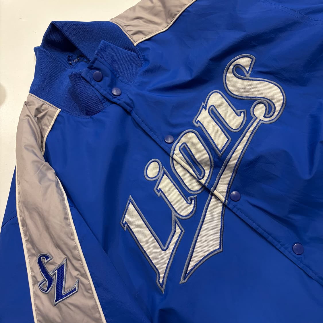 [3XL] 삼성라이온즈 초판 Lions 블루 야구점퍼 81 C527 상품이미지3