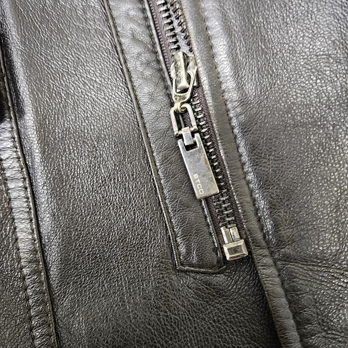 STCO 양가중100 가죽자켓 남자100 상품이미지5