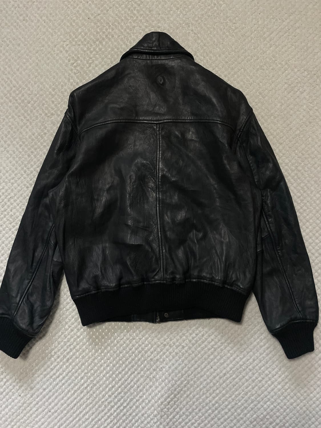 ZARA 자라 웨스턴 무드 램스킨 양가죽 A-2 레더 자켓(100~) 상품이미지2