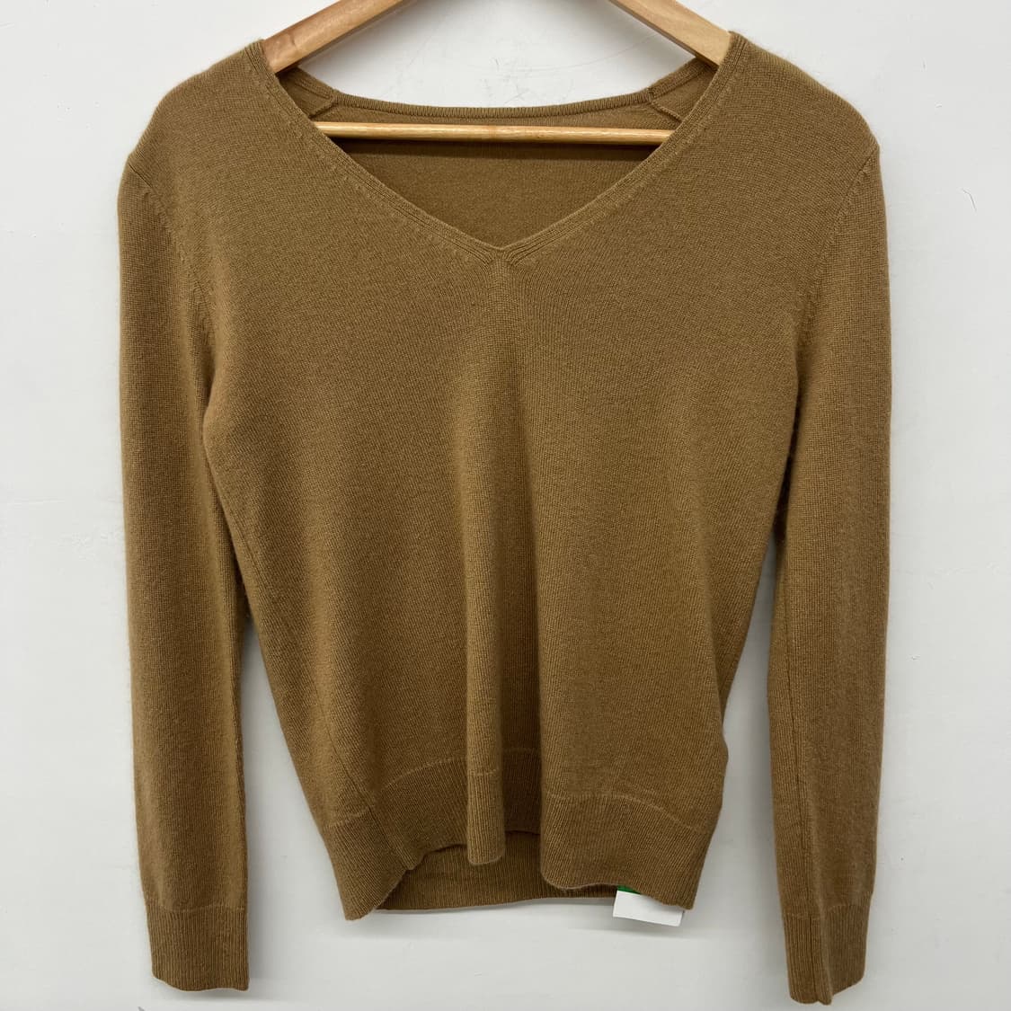 캐시미어 100% 브이넥 니트 여m 상품이미지2