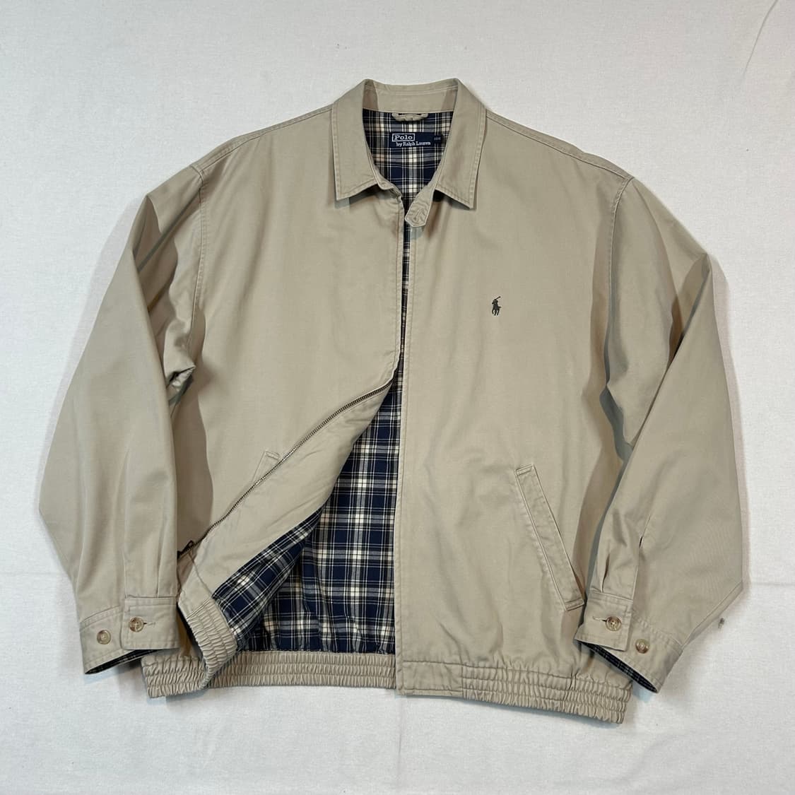 XL) 폴로 랄프로렌 베이포트 스윙탑 코튼 자켓 체크 안감 상품이미지1